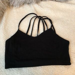 Black cropped top/bra